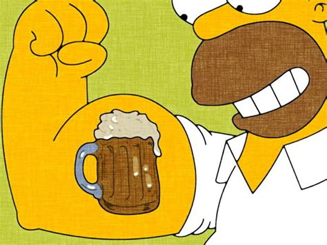 Homer Simpson Beer Biceps 32x24 Print Poster