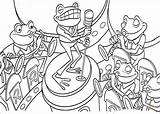 Band Coloring Pages Jazz Frogs Bands Colouring Color Colour Marching Getcolorings Getdrawings Printable Drum Template Colorings sketch template