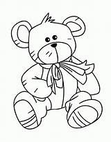 Teddy Coloring Bear Pages Templates Popular Soon Well sketch template