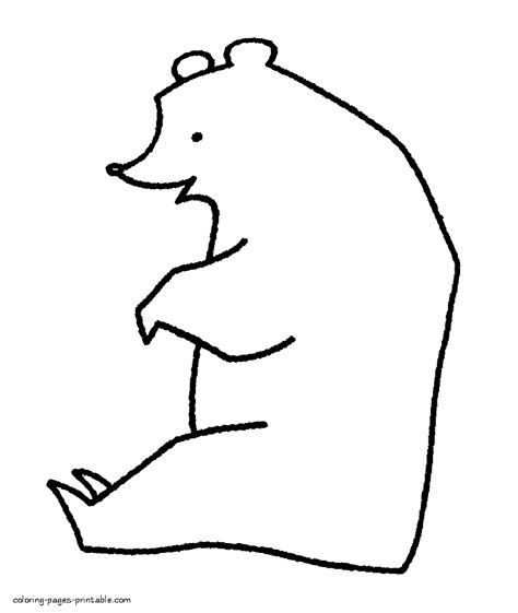 coloring activities  preschoolers bear page coloring pages