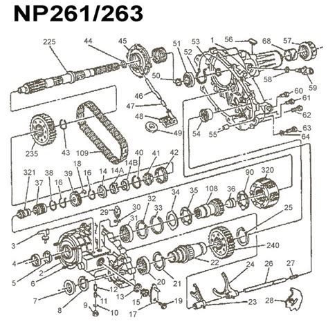 np np xhd transfer case parts chevy