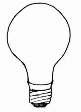 Light Bulb Coloring Pages Bulbs Clipart sketch template