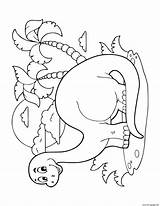 Dinosaur Scene Coloring Preschoolers Cute Printable Pages sketch template