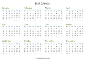printable yearly calendar
