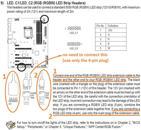 pin led wiring