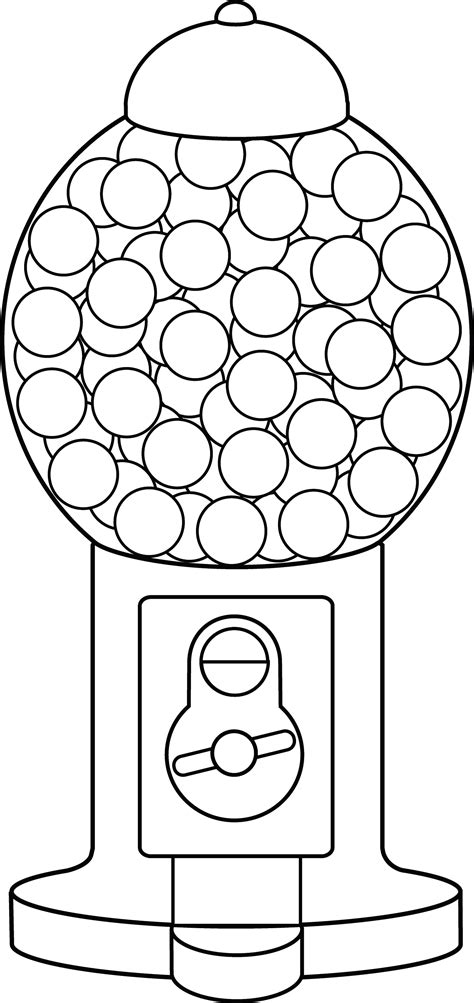 gumball machine coloring page  clip art