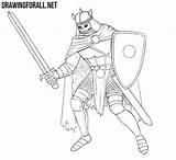 Knight Death Drawing Draw sketch template