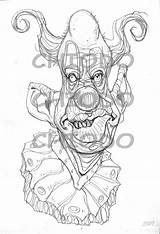 Killer Klowns Space Outer Coloring Pages Template sketch template
