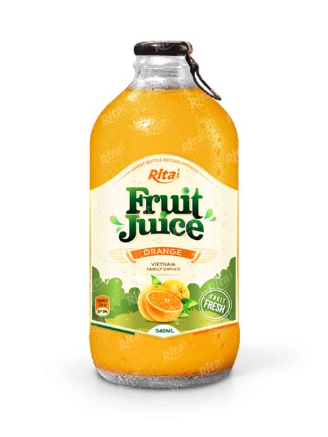 orange juice drink ml glass bottle rita fruit juice