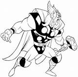 Thor Coloring Pages Avengers Superhero Cartoon Ragnarok Drawing Printable Avenger Marvel Colouring Super Color Boys Superheroes Kids Print Stunning Clipartmag sketch template