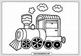 Colorear Trenes Locomotive Transporte Medios Rincondibujos Navegación Entradas sketch template