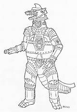 Mechagodzilla Godzilla Coloring Pages Lord Deviantart Drawings Template sketch template