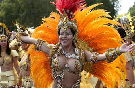 Notting Hill Carnival Revellers Strut Their Stuff In Sequinned