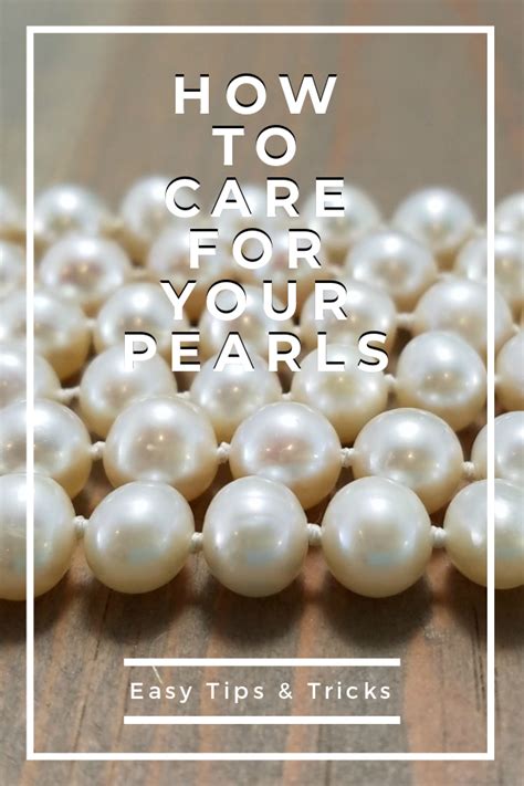 easy tips  care   pearl jewelry  cleaning  storage