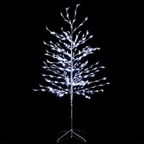 arbre lumineux abies  cm blanc froid sapin  arbre artificiel eminza