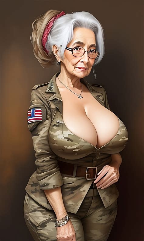 rule 34 ai generated big breasts camo print camouflage dressed