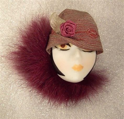 1000 images about clay broche on pinterest brooches woman face and mink