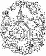 Erwachsene Weihnachtliche Ausmalen Alleideen Weihnachtsbilder Dorf Weihnachtsbasteln Entspannen Noël Joyeux Officedesigns Kathedrale sketch template