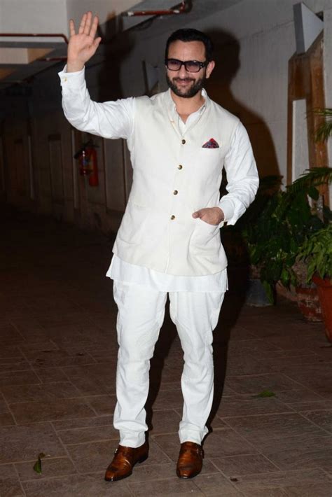 Celebrity Style Actor Saif Ali Khan In A Nehru Jacket