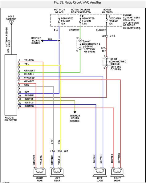 mitsubishi endeavor stereo wiring diagram