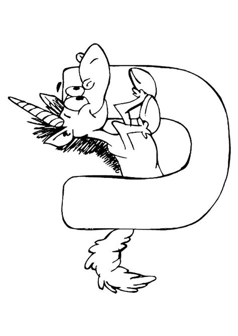letter   unicorn coloring page richard mcnarys coloring pages