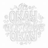 Depression Typography Phrase Hand sketch template