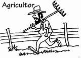 Agricultura Agricultores Agricultor Campesinos Ganaderia Campesino Imagui Sobre Faciles Profesiones Trabajador Educacion Ampliar sketch template