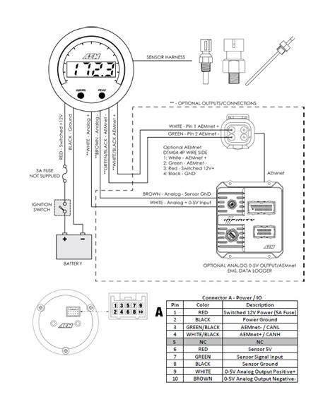 aem digital oil pressure gauge wiring diagram