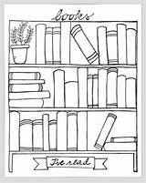 Bookshelf Organizer Organizers Blank Bookcase Sold Journaling sketch template