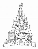 Elsa Castle Drawing Coloring Paintingvalley sketch template
