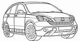 Cr Crv Carro X5 Starry Carscoloring sketch template