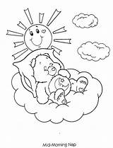 Coloring Pages Care Bears Morning Good Book Nap Colouring Template Library Clipart sketch template