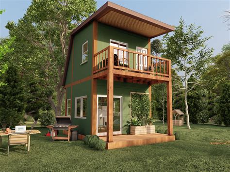 tiny house plans  story  bedroom house architectural plan etsy canada