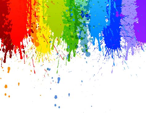 high quality rainbow transparent splatter transparent png images art prim clip arts