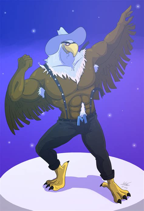 mighty eagle  imagination muscle version  husky  deviantart