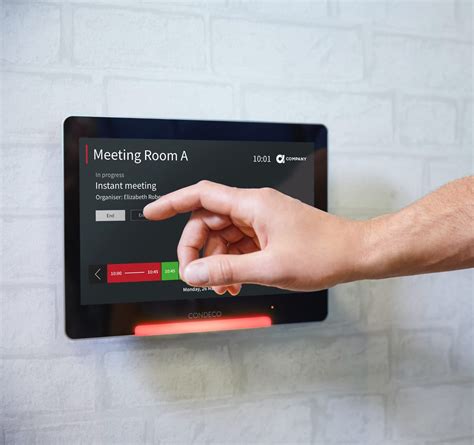 equilibrado condicional presentacion meeting room booking system tablet liebre desierto proteger