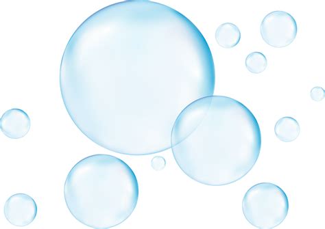 realistic transparent  bubbles underwater soap bubbles vector