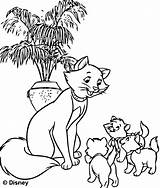 Aristocats Coloring Kids Print Color Pages sketch template