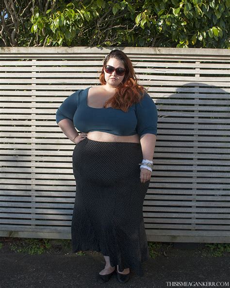 plus size fashion aussie curves meagan kerr evans maxi skirt and chubby