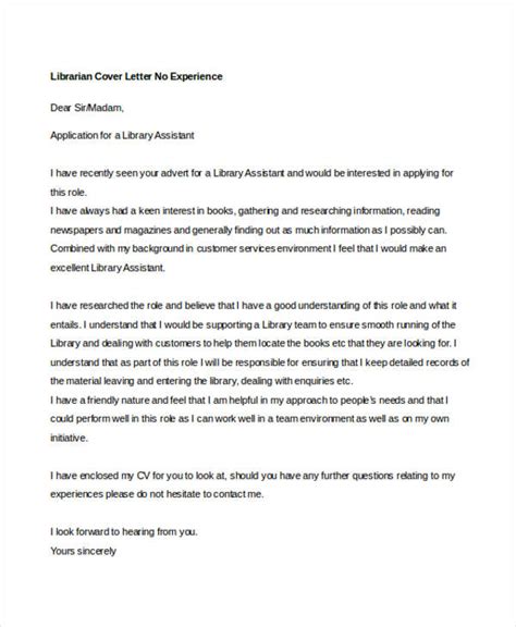 librarian cover letters  sample  format
