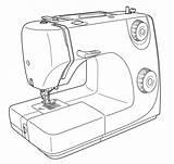 Naaimachine Onderdelen Sewingmachine Cucire Macchina sketch template