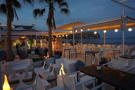 sunset  la siesta restaurant  javea spain rustic restaurant interior terrace restaurant