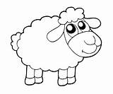 Sheep Coloring Pages Kids овечка Animal Template Coloringtop Kaynak Pix sketch template
