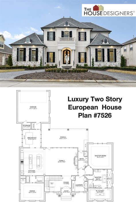 luxury  story european style house plan  jolie french house plans house blueprints