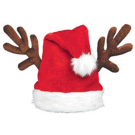 amscan      santa christmas hat  antlers  pack
