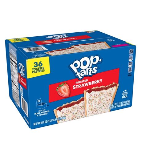 kellogg s pop tarts breakfast toaster pastries frosted strawberry 60 9
