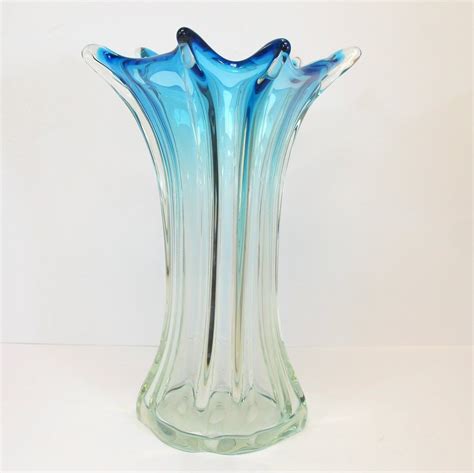 Vintage Large Murano Glass Vase 1960s Design Market