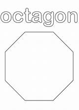 Octagon Coloring Printable Pages Kids Description sketch template