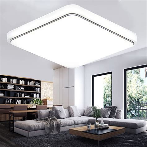 led square flush mount pendant ceiling light fixtures  home kitchen bathroom bedroom