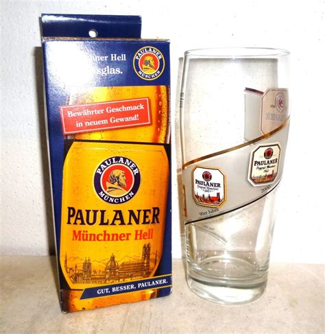 2 Paulaner Munchner Hell Munich 0 5l German Beer Glasses In Collector´s